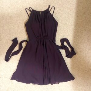 David’s Bridal purple bridesmaid dress